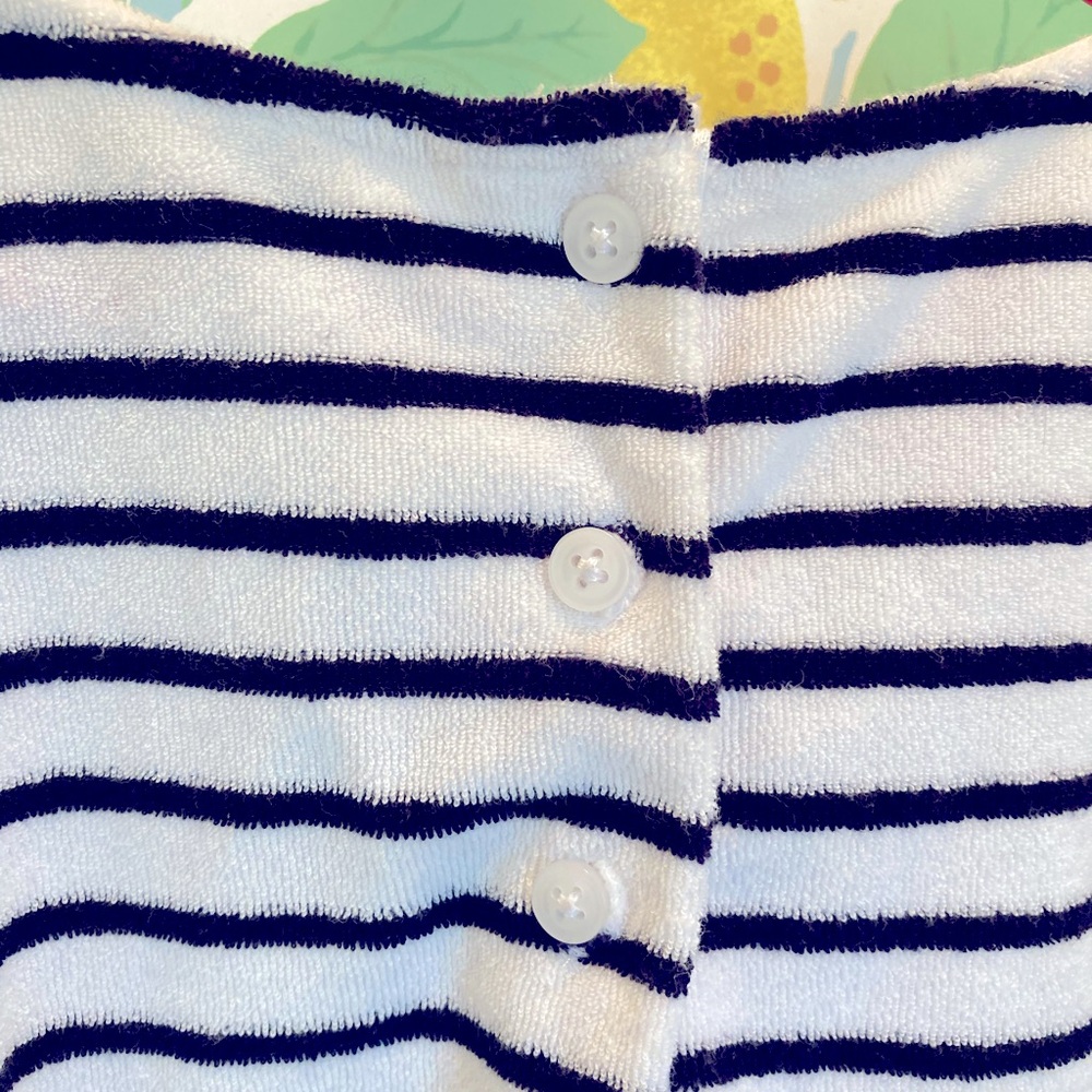 Janie & Jack Striped Swimsuit Coverup Terry Dress Resort Pool Cruise Vacation - Picture 6 of 6